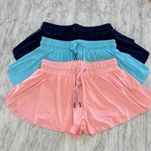Women's Casual Skorts - Pink, Light Blue, and Navy. 3 pack. XS